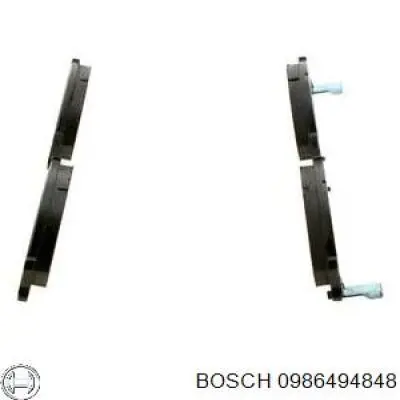 0986494848 Bosch pastillas de freno delanteras