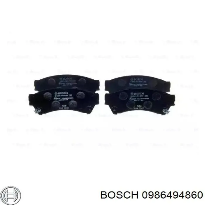 0986494860 Bosch pastillas de freno delanteras