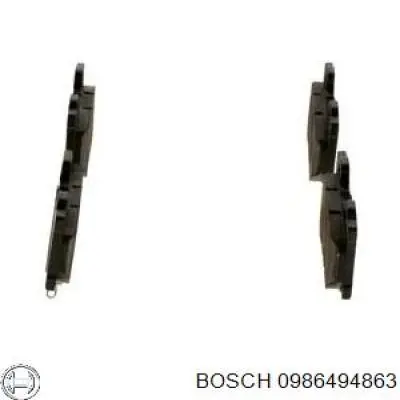 0986494863 Bosch pastillas de freno traseras