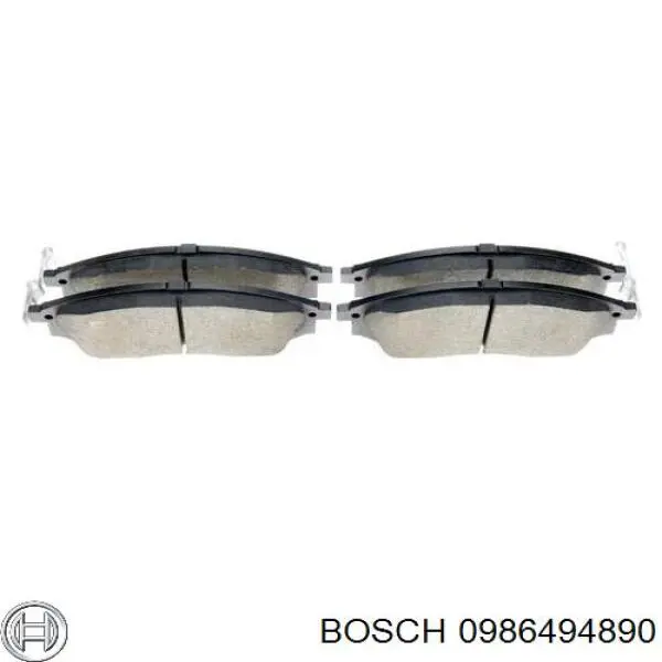 0986494890 Bosch pastillas de freno delanteras