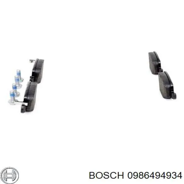 0986494934 Bosch pastillas de freno traseras