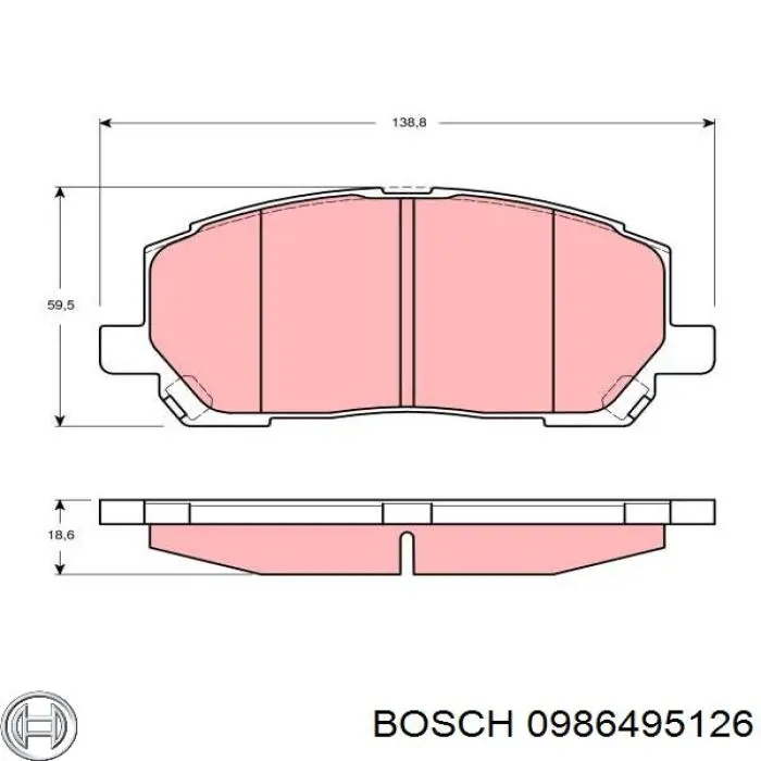 0986495126 Bosch pastillas de freno delanteras