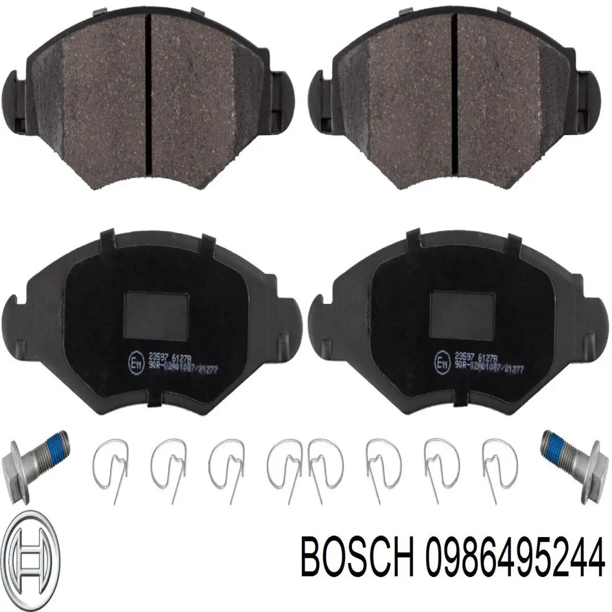 0 986 495 244 Bosch pastillas de freno delanteras