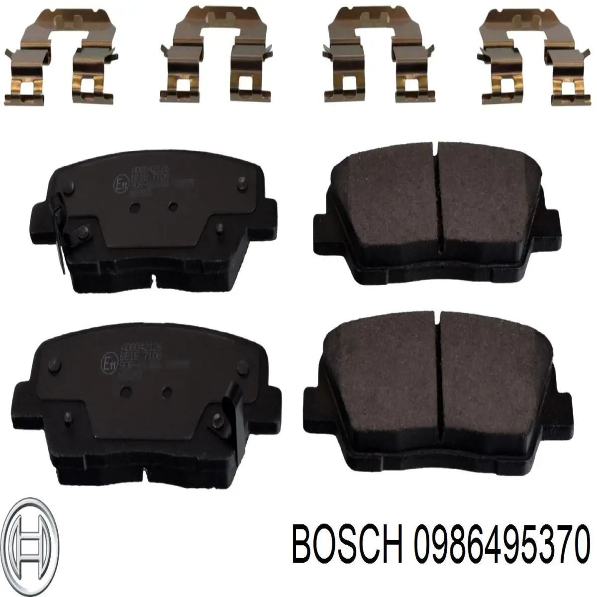 0986495370 Bosch pastillas de freno traseras