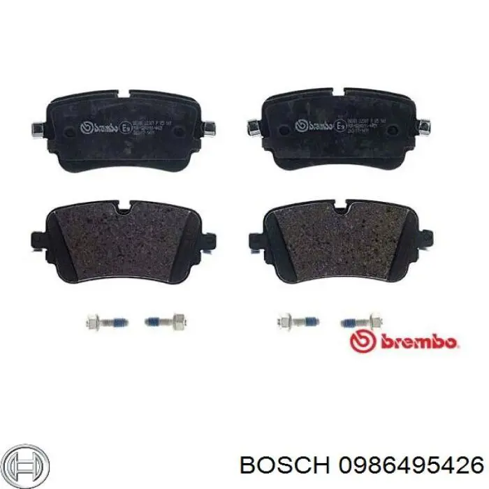 0986495426 Bosch pastillas de freno traseras