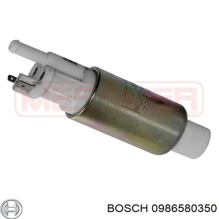 0986580350 Bosch elemento de turbina de bomba de combustible