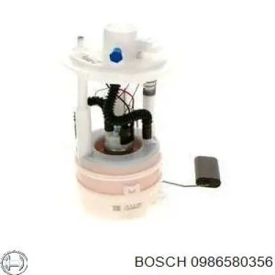 0 986 580 356 Bosch módulo alimentación de combustible