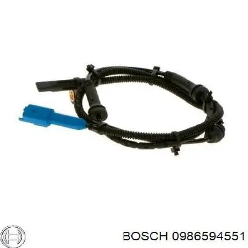 0 986 594 551 Bosch sensor abs delantero