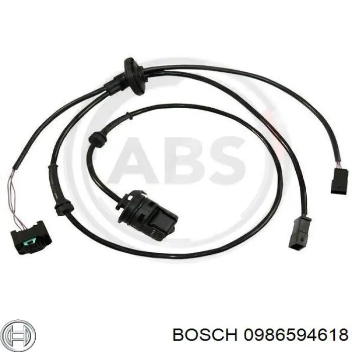 0986594618 Bosch sensor abs trasero derecho