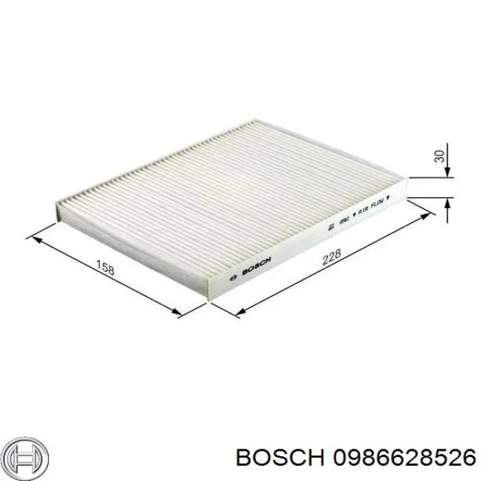 0 986 628 526 Bosch filtro de habitáculo