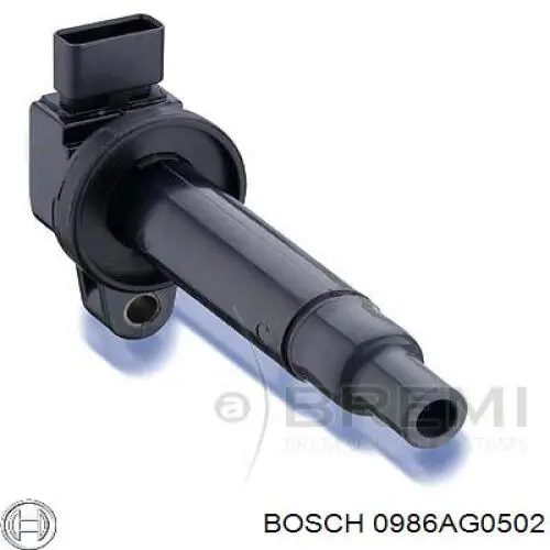 0 986 AG0 502 Bosch bobina de encendido