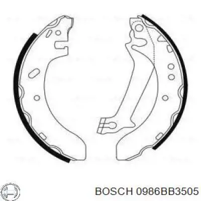 95AB2200BC Ford zapatas de frenos de tambor traseras