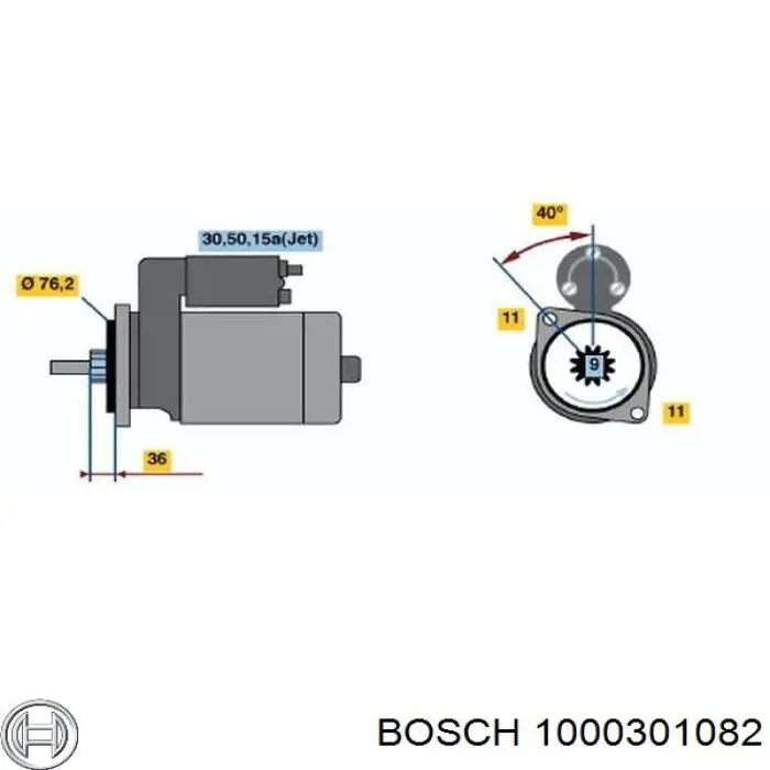  Casquillo de arrancador para Ford Transit V347/8