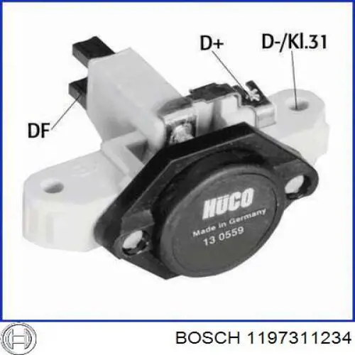 1197311234 Bosch regulador de rele del generador (rele de carga)