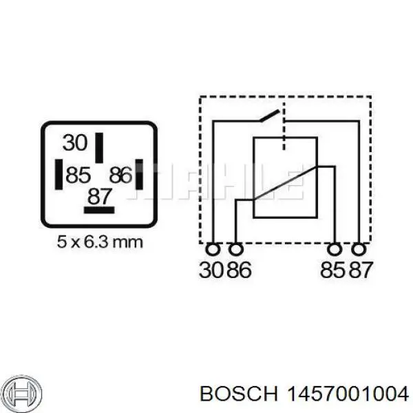 1457001004 Bosch relé eléctrico multifuncional