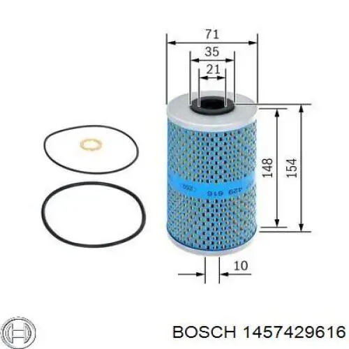 1457429616 Bosch filtro de aceite