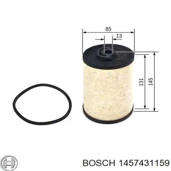 1 457 431 159 Bosch filtro combustible