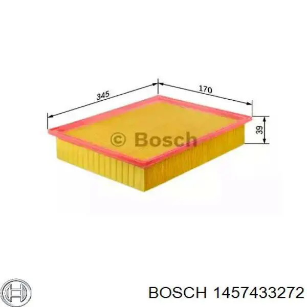 1 457 433 272 Bosch filtro de aire