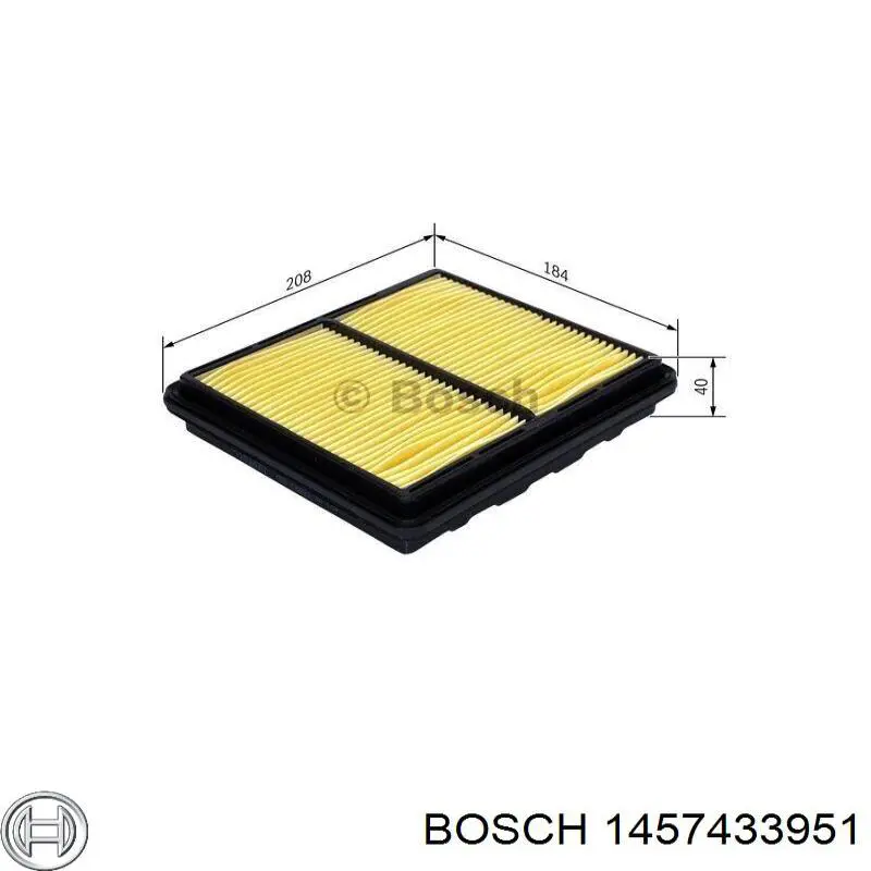 1 457 433 951 Bosch filtro de aire