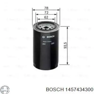 1457434300 Bosch filtro combustible