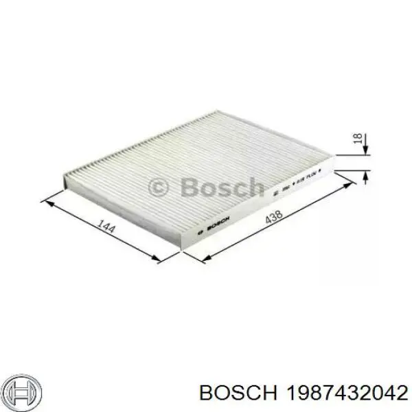 1987432042 Bosch filtro de habitáculo