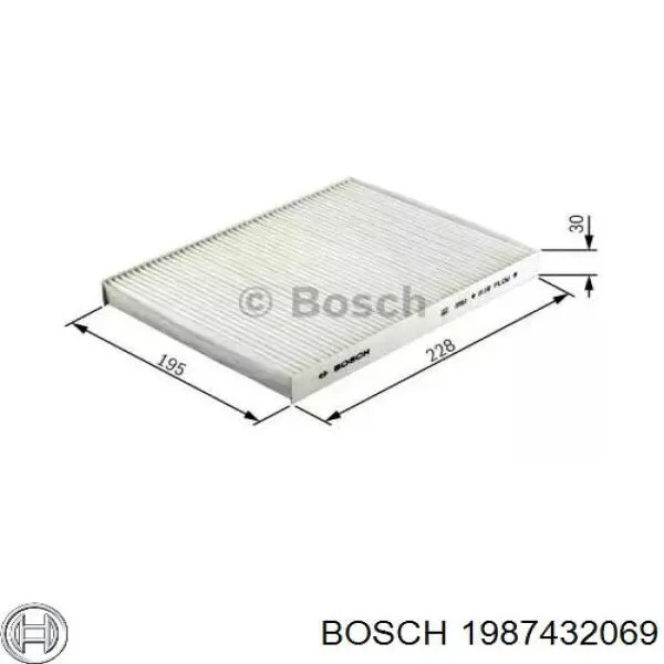 1987432069 Bosch filtro de habitáculo