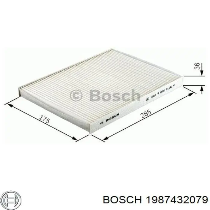 1987432079 Bosch filtro de habitáculo