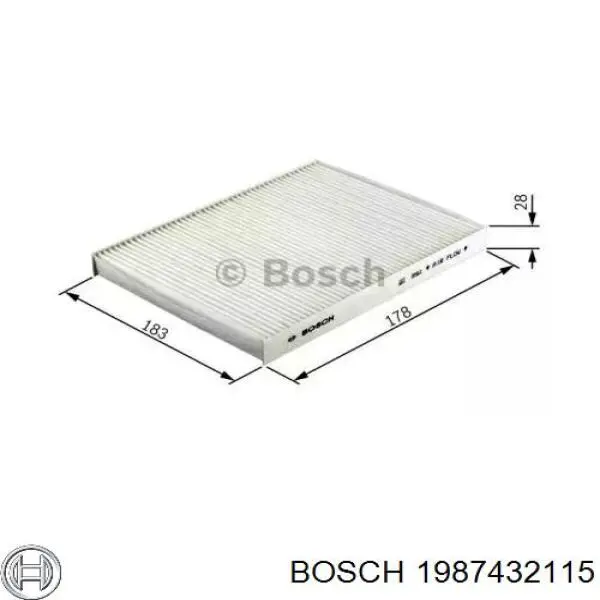 1987432115 Bosch filtro de habitáculo