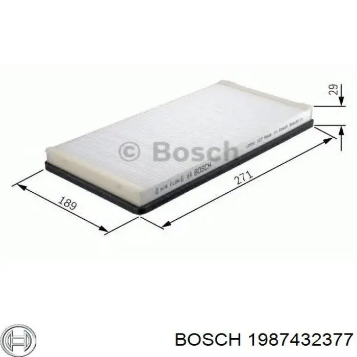 1987432377 Bosch filtro de habitáculo