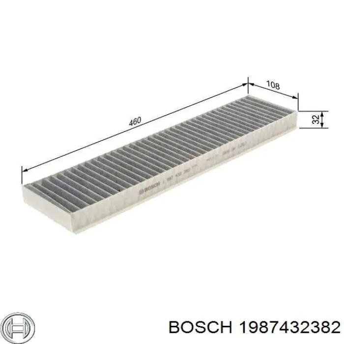 1987432382 Bosch filtro de habitáculo