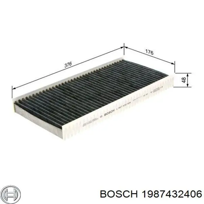 1987432406 Bosch filtro de habitáculo