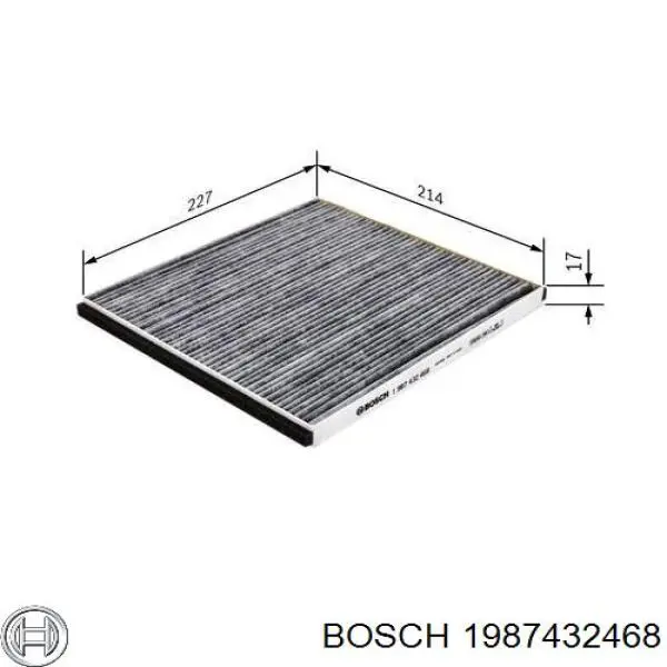 1987432468 Bosch filtro de habitáculo