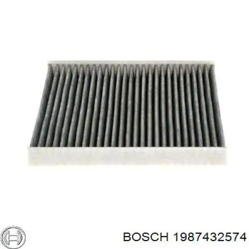 1987432574 Bosch filtro de habitáculo