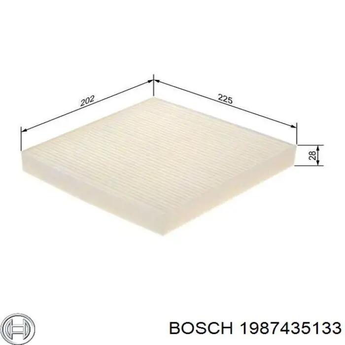 1987435133 Bosch filtro de habitáculo