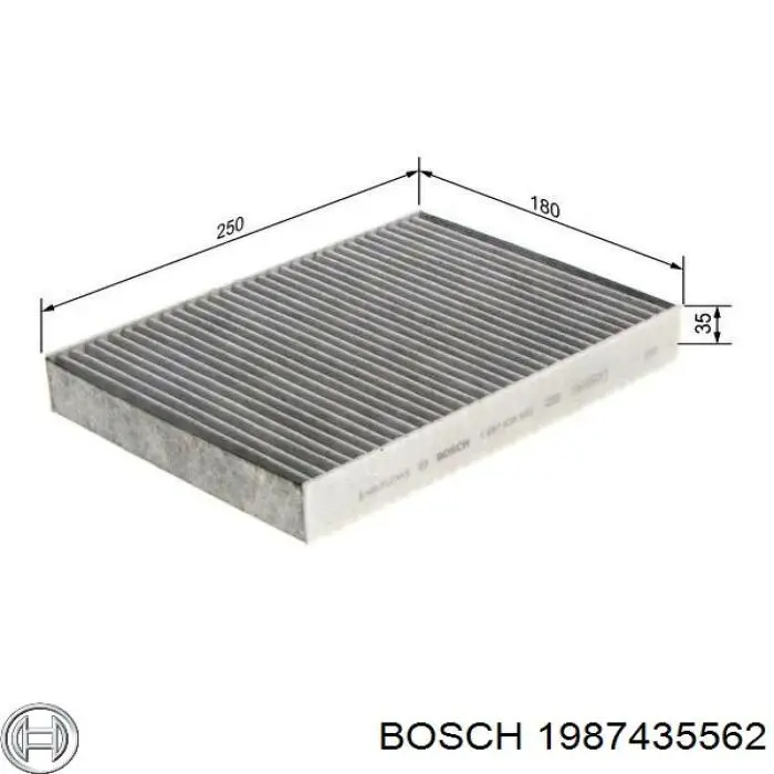 1987435562 Bosch filtro de habitáculo