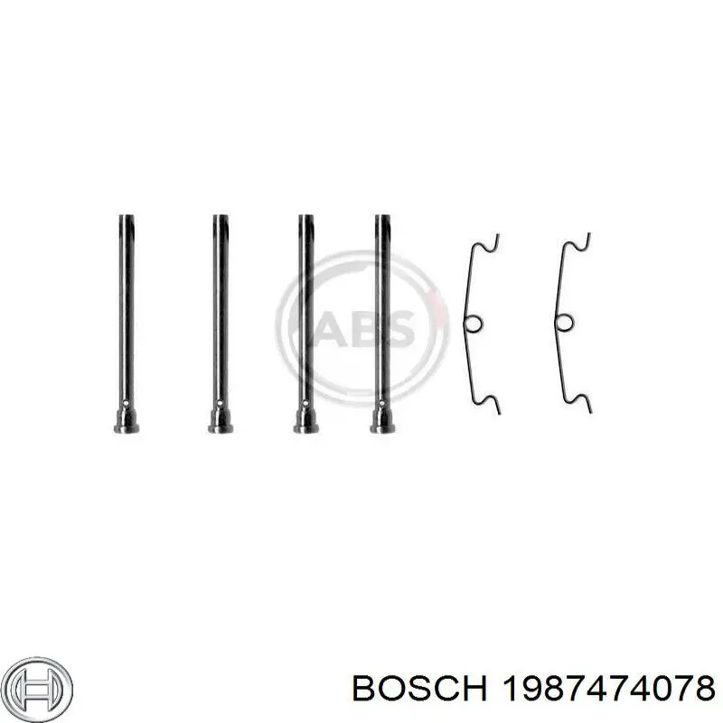 1987474078 Bosch juego de reparación, pastillas de frenos