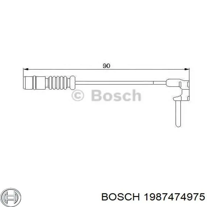  Contacto de aviso, desgaste de los frenos para Peugeot 605 6B