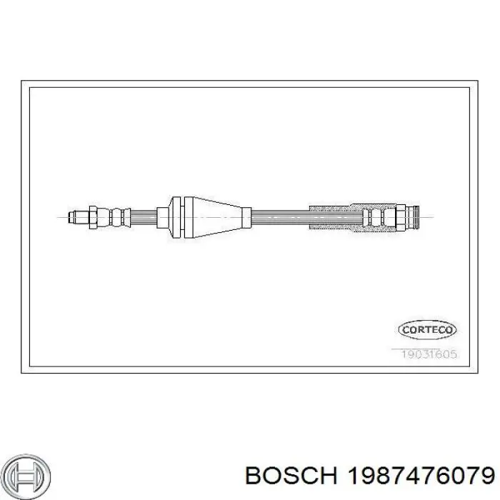 1987476079 Bosch latiguillo de freno delantero