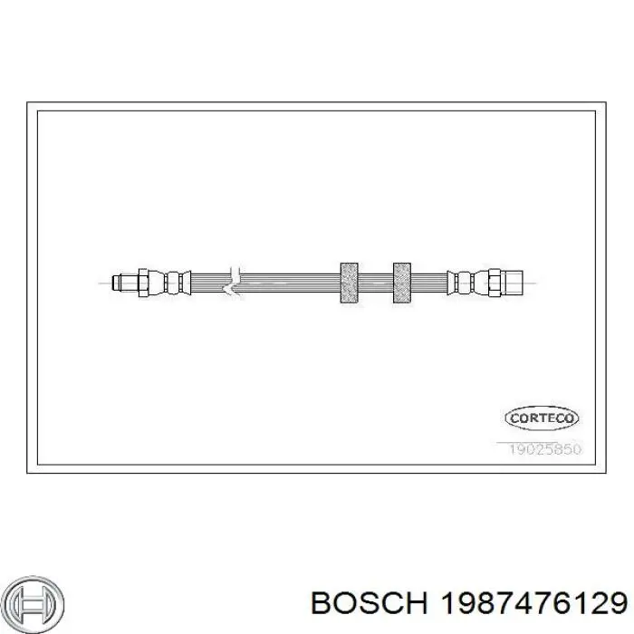 1 987 476 129 Bosch latiguillo de freno delantero