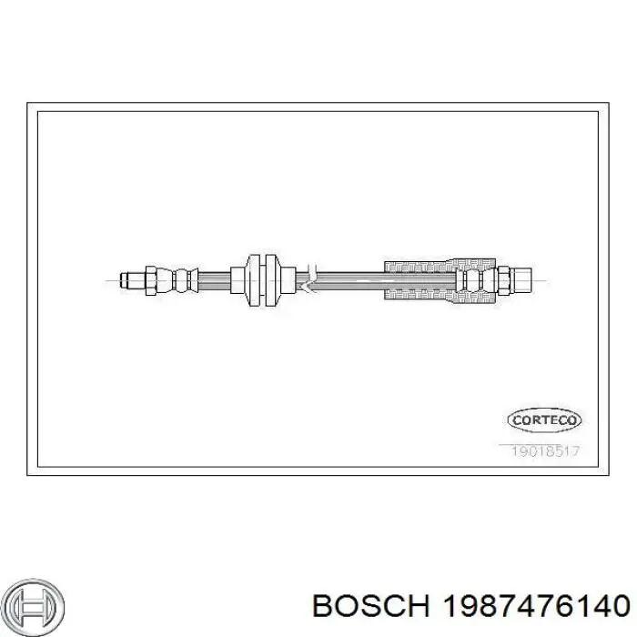 1987476140 Bosch latiguillo de freno delantero