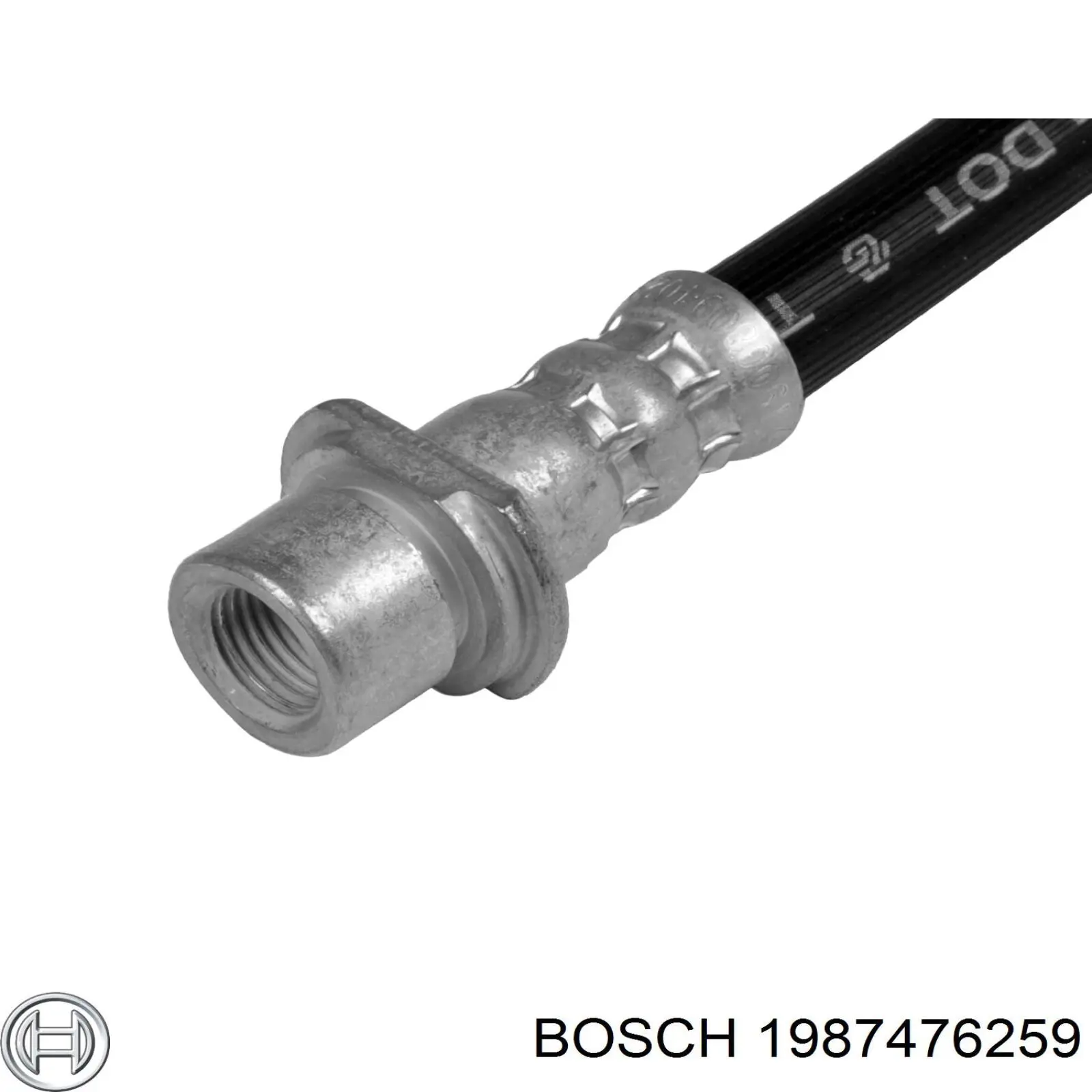 1987476259 Bosch tubo flexible de frenos trasero