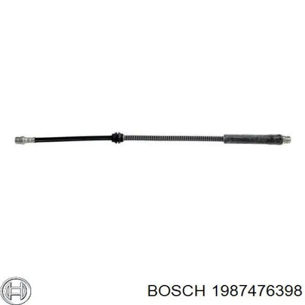 1987476398 Bosch tubo flexible de frenos trasero