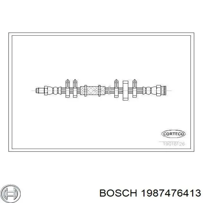 1987476413 Bosch latiguillo de freno delantero