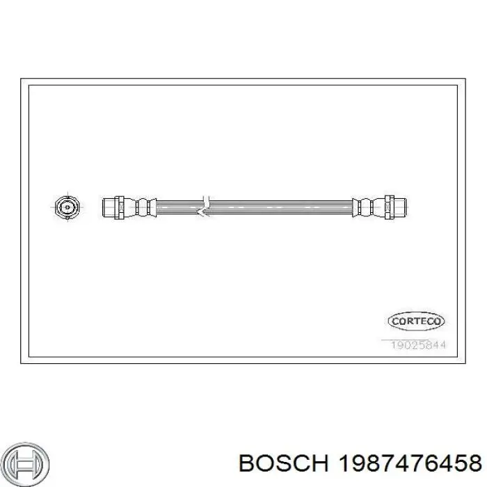 1987476458 Bosch tubo flexible de frenos trasero