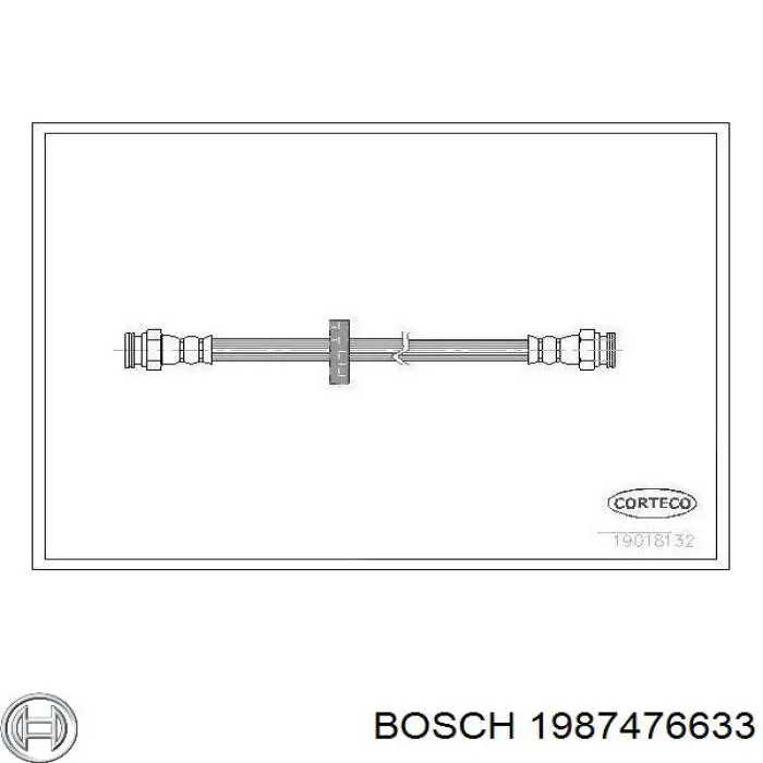 1987476633 Bosch tubo flexible de frenos trasero