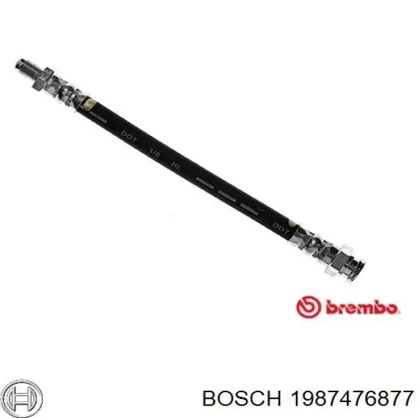 1987476877 Bosch tubo flexible de frenos trasero