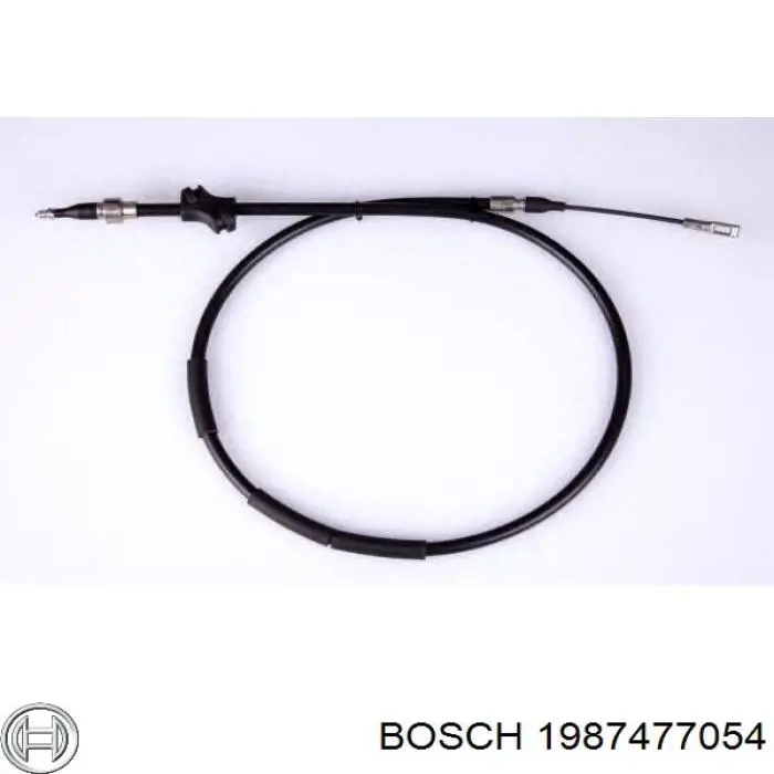 1987477054 Bosch cable de freno de mano trasero derecho