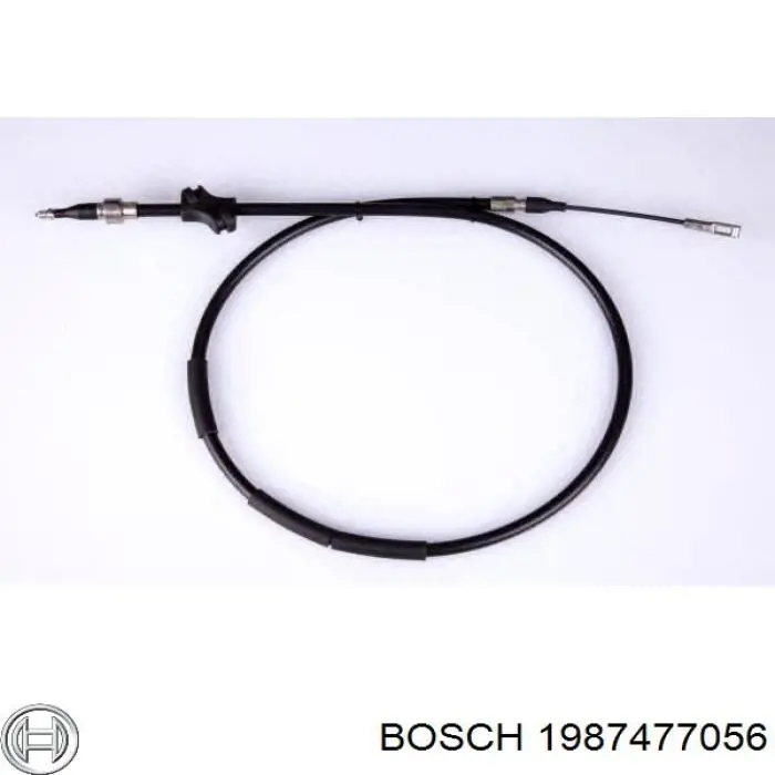 1987477056 Bosch cable de freno de mano trasero derecho