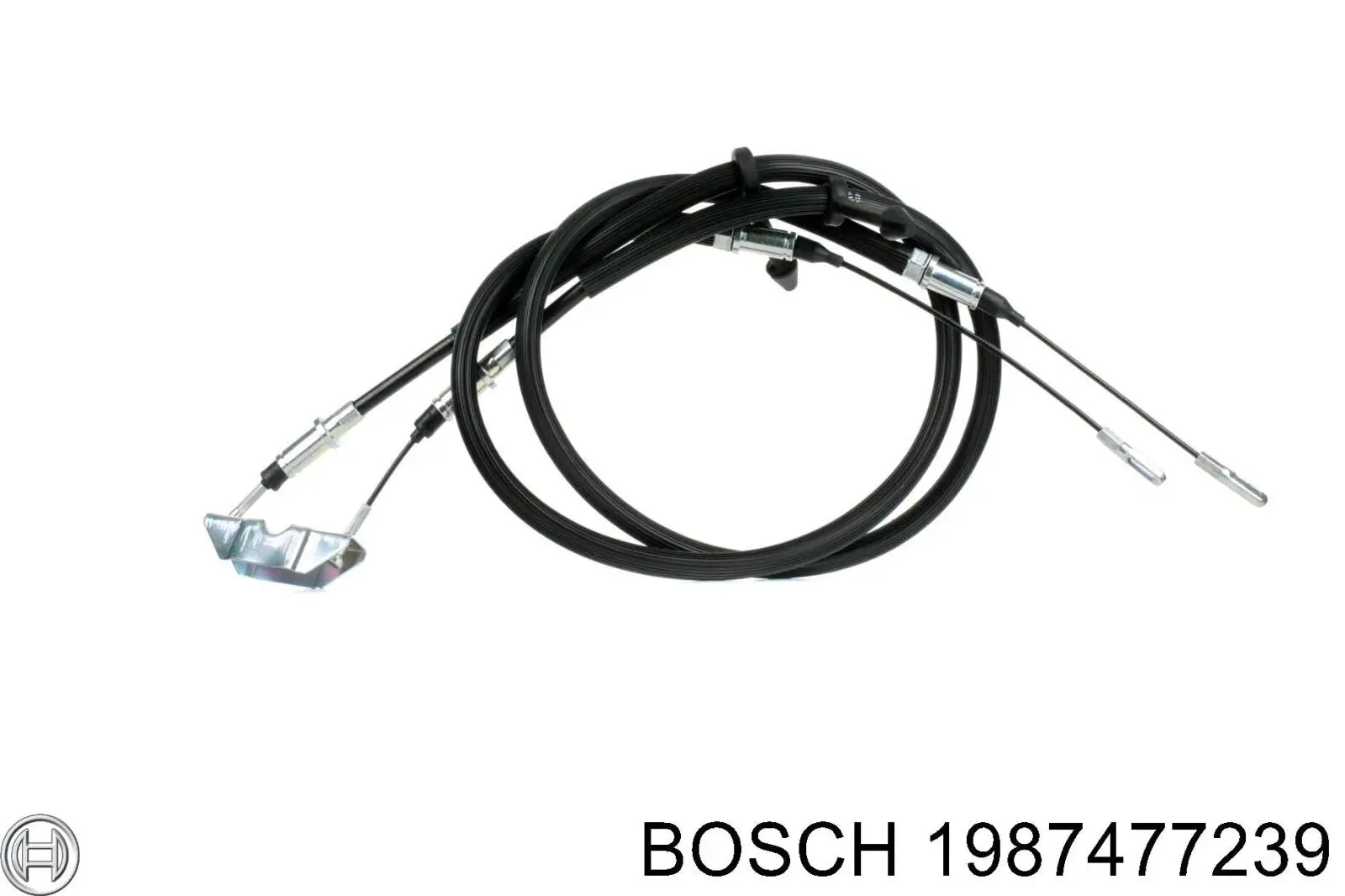 1987477239 Bosch cable de freno de mano trasero derecho/izquierdo