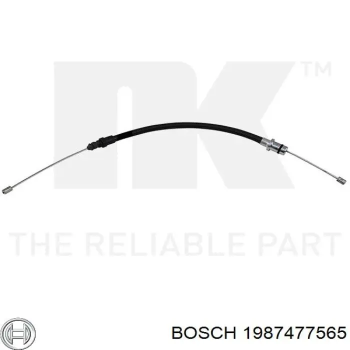 1 987 477 565 Bosch cable de freno de mano delantero